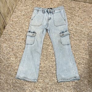 7 For All Mankind Girls 6 Light Wash Bootcut Jeans